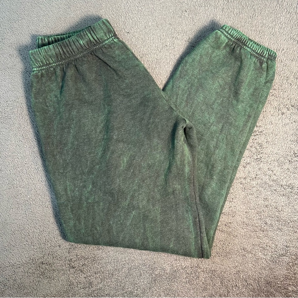 Urban Outfitters acid wash dark green/turquoise sweats
